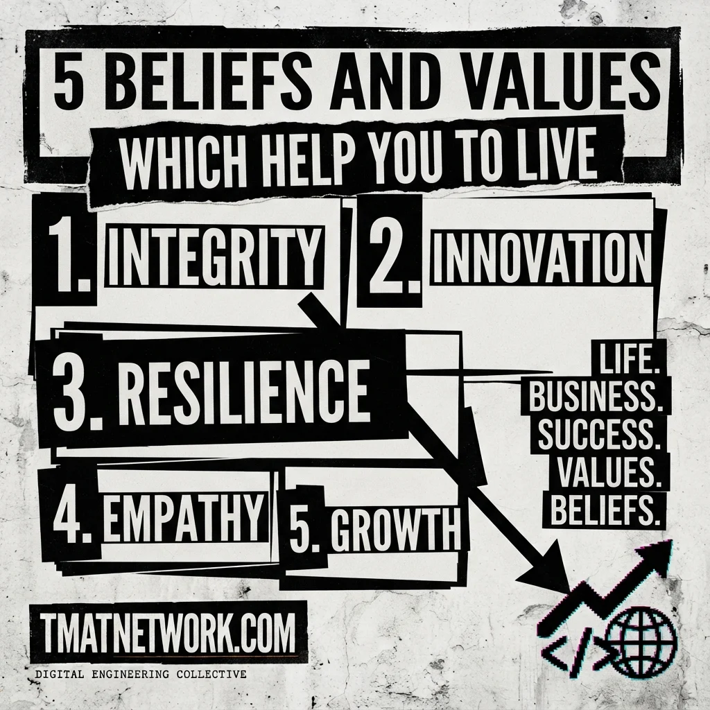 5 beliefs and values which help you to live a successful life and business