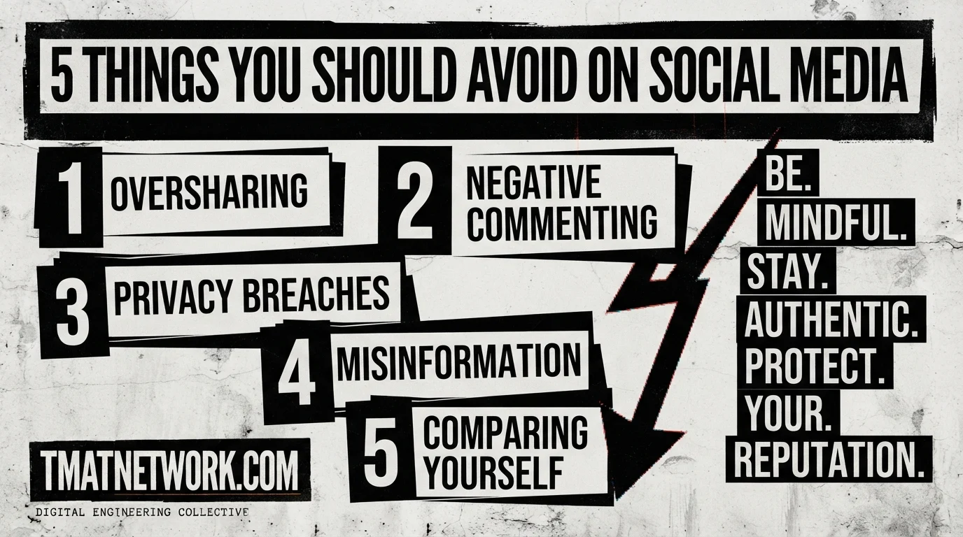 5 Things You Should Avoid on Social Media