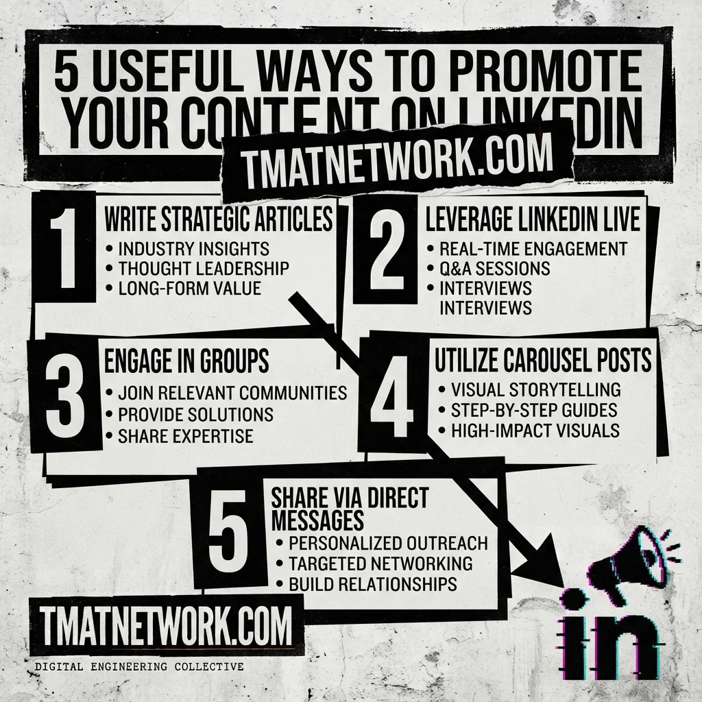 5 Useful Ways to Promote Your Content on LinkedIn